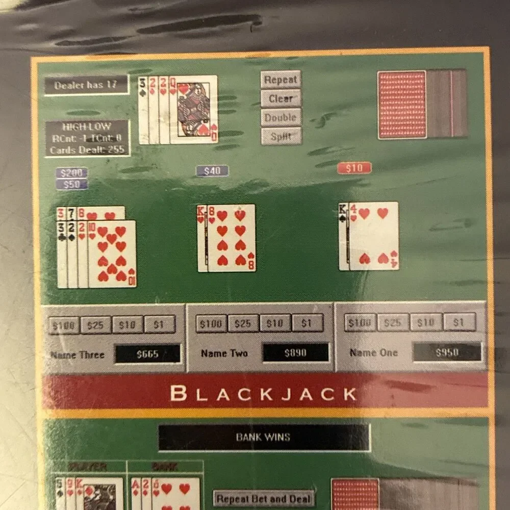 New Casino Master 3.0 PC Game 1997 Windows CD ROM Video Poker Slots Simulation